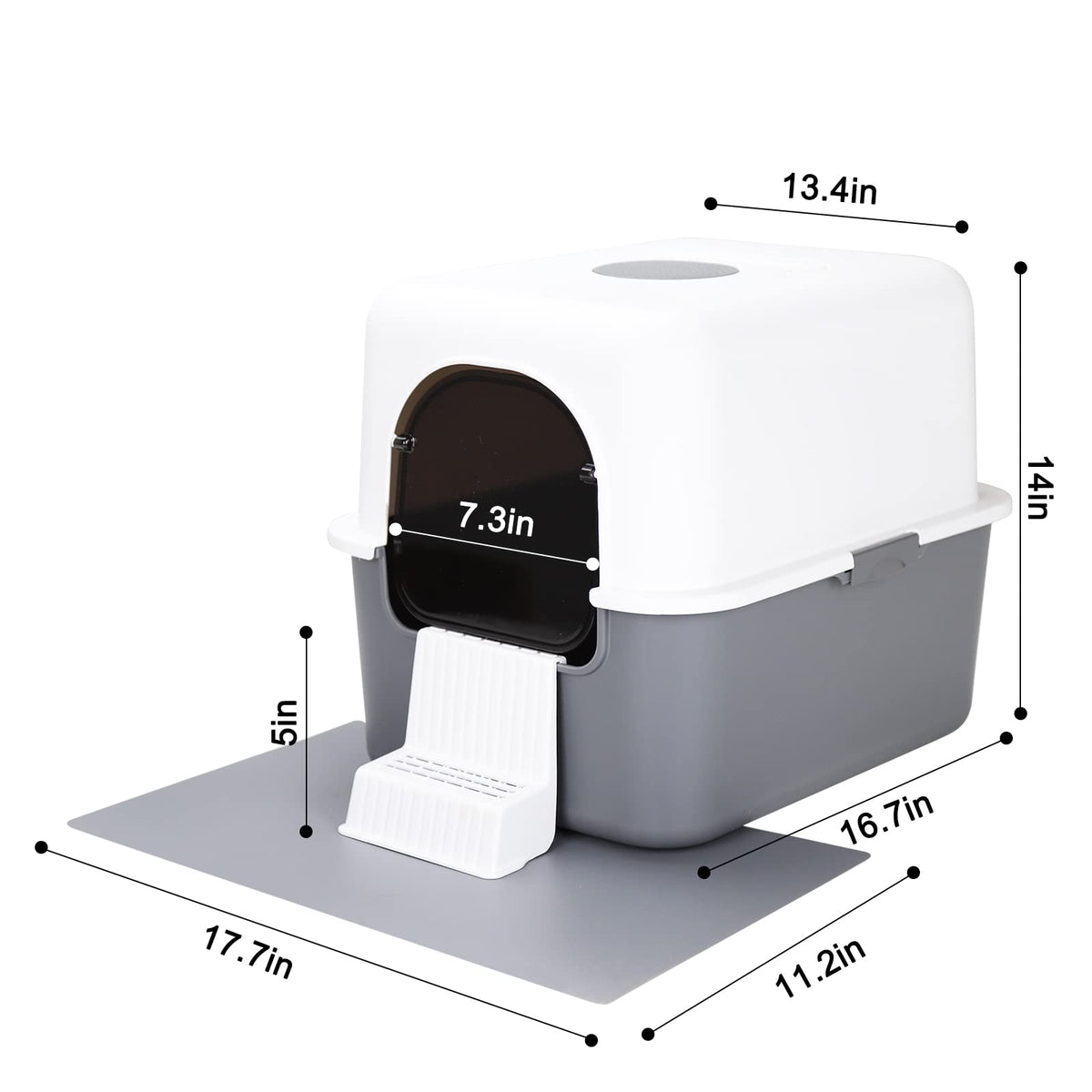 Enclosed Cat Litter Box E216275