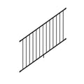 6 ft. x 42 in. Textured Black Aluminum Stair Rail Kit H37229