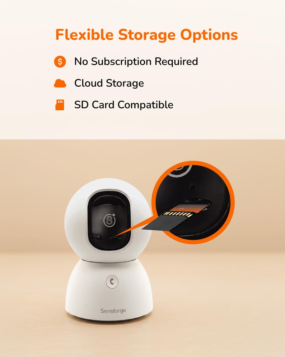 2.5K Indoor Pan-Tilt Security Camera C60051