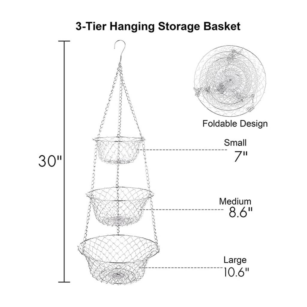 3 Tier Hanging Fruit Basket V466
