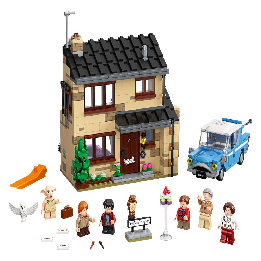 House and Flying Car Toy with Minifigures F35049