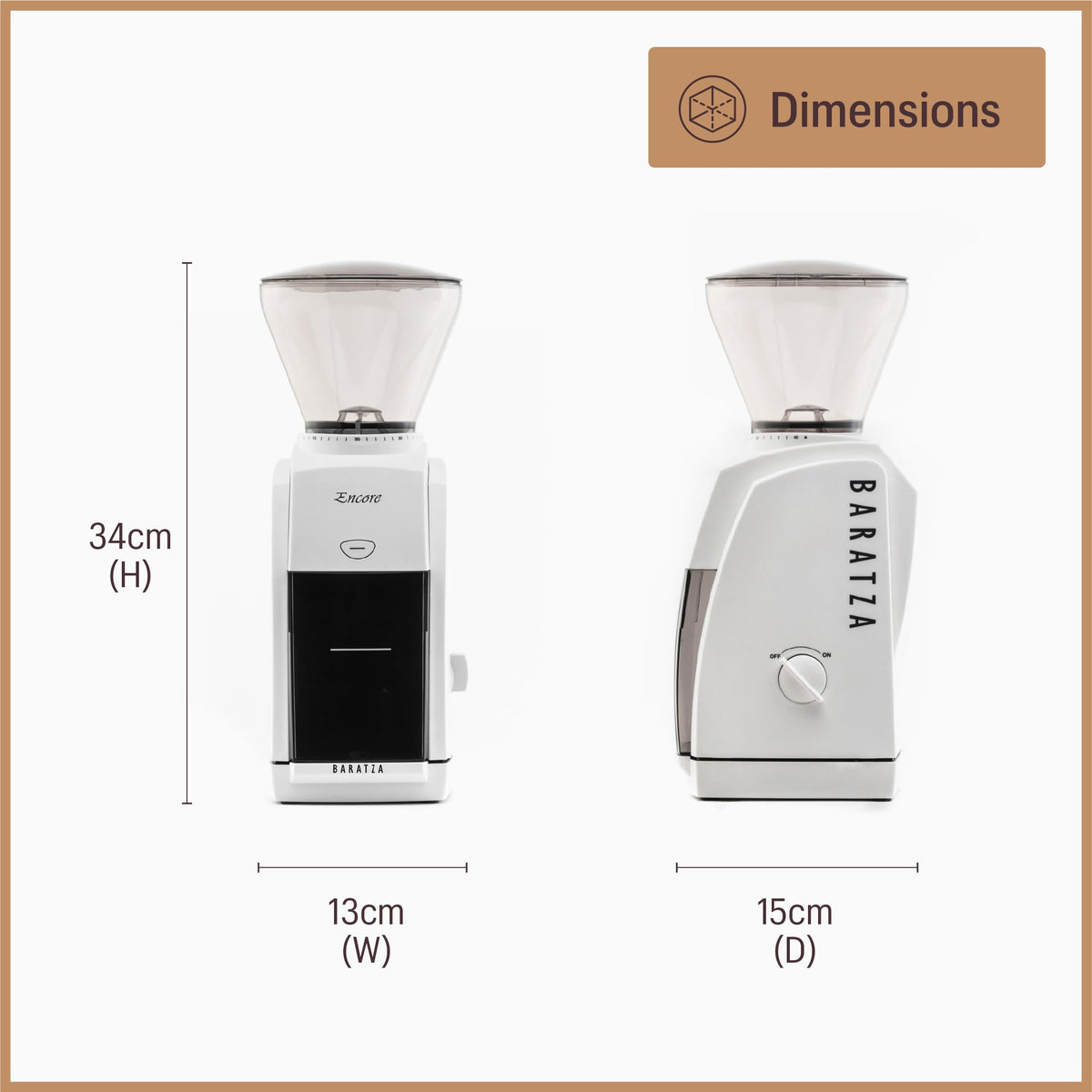 White Coffee Grinder P8033