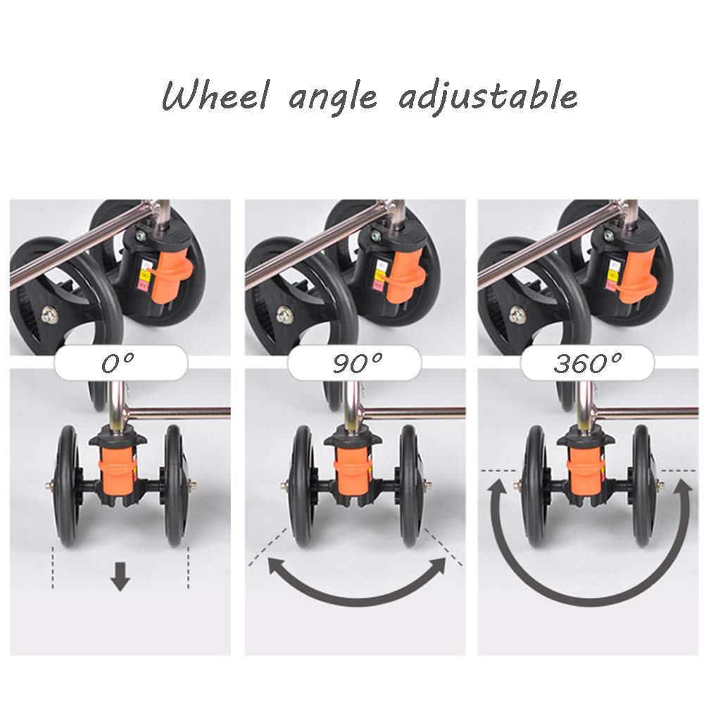 4 Wheels Foldable Rollator Walker with Seat B311