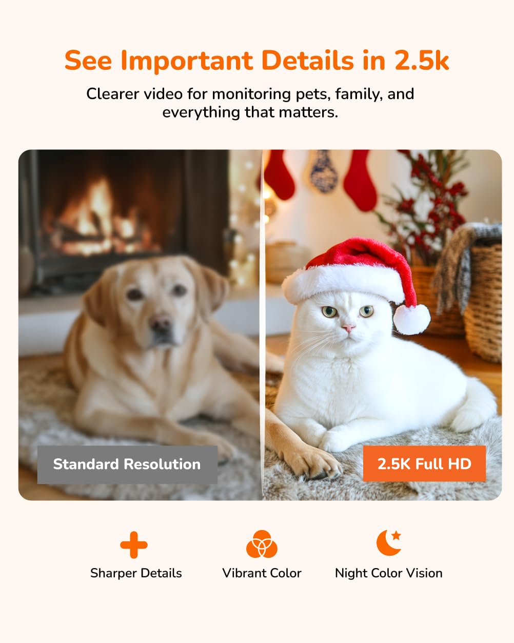 2.5K Indoor Pan-Tilt Security Camera C60051