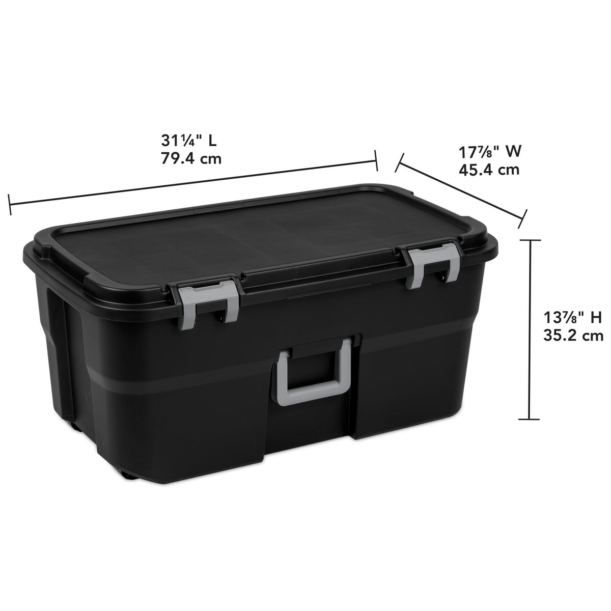22 Gallon Lockable Heavy-Duty Plastic Storage Trunk I35847