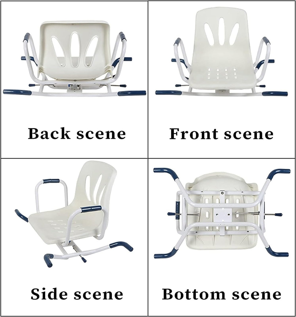Rotating Shower Stool Seat with Arms and Back Support R42082