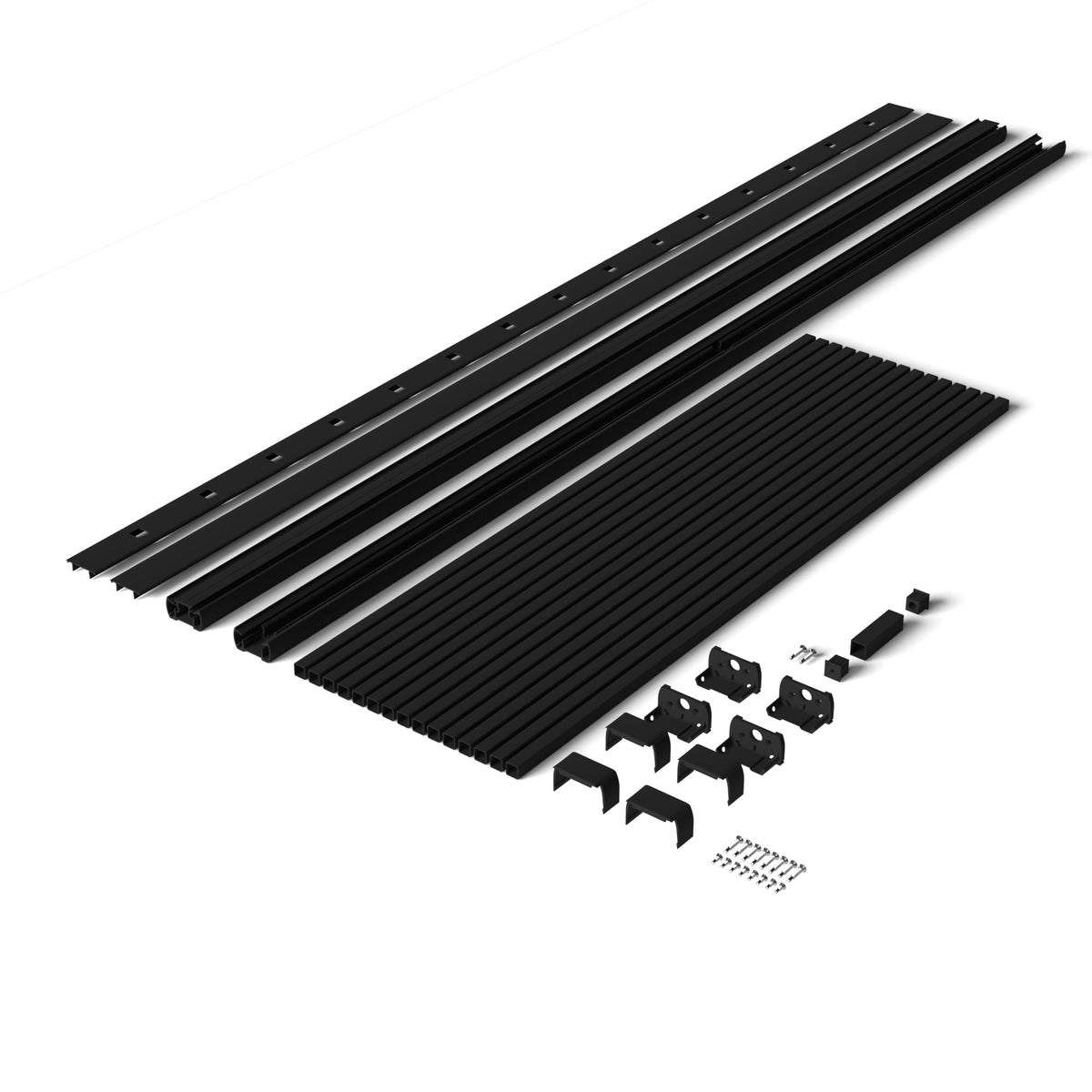 6 ft. x 42 in. Textured Black Aluminum Stair Rail Kit H37229