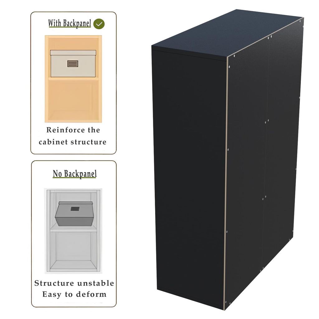 Black 6-Cube Storage Shelf Bookcase F10153