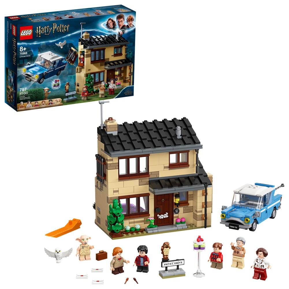 House and Flying Car Toy with Minifigures F35049