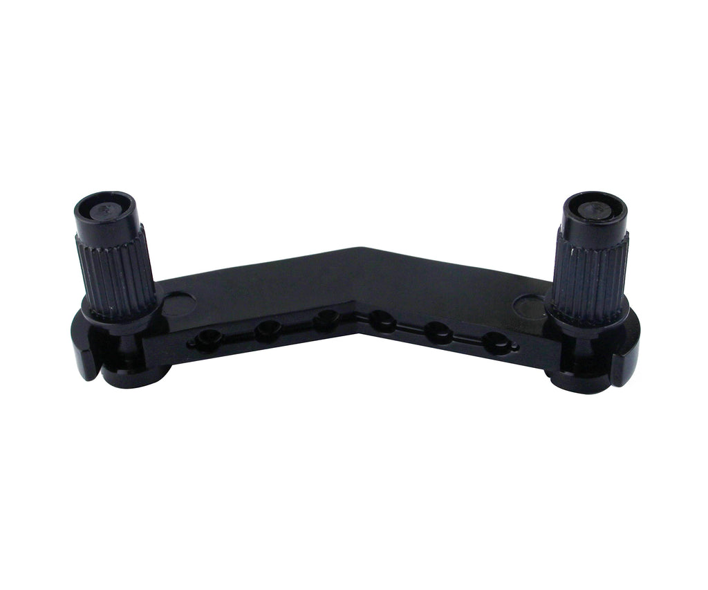 Black Guitar Stop Bar Tailpiece with Anchors and Studs X5947