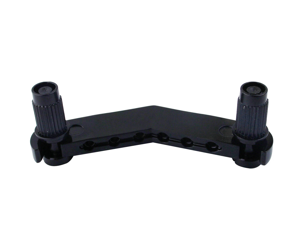 Black Guitar Stop Bar Tailpiece with Anchors and Studs X5947