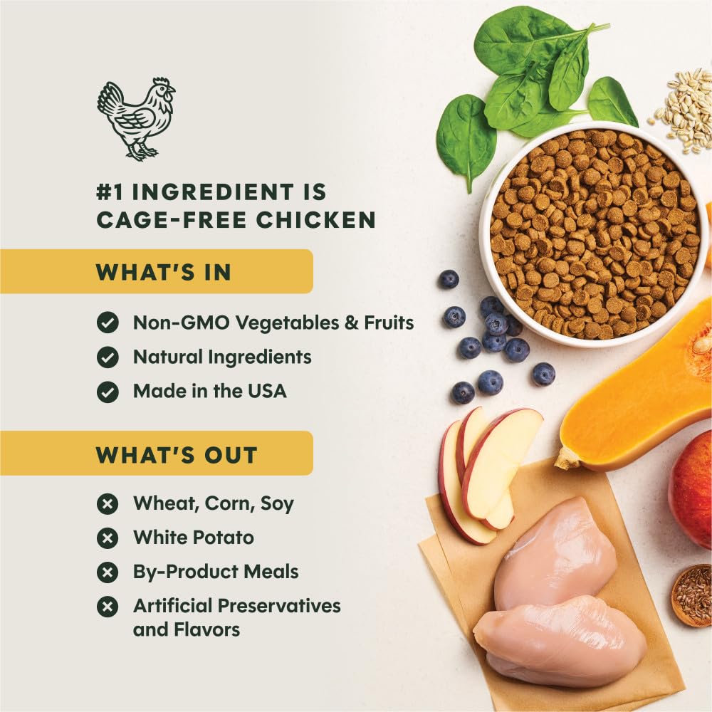 Whole Grain Chicken & Brown Rice Dry Dog Food 25 lb Q861