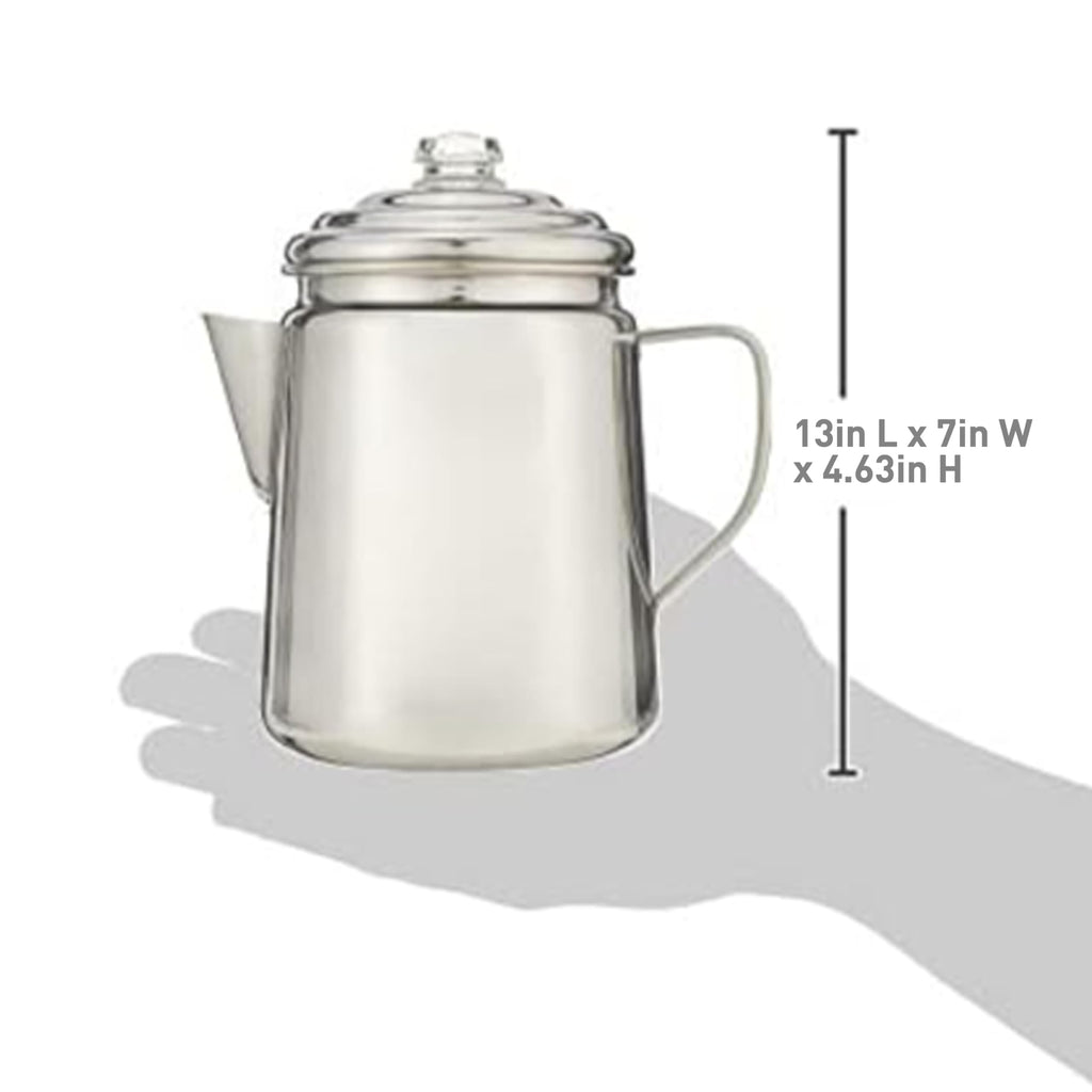 Stainless Steel 12-Cup Coffee Percolator S41010