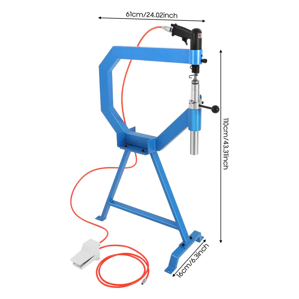 Pneumatic Planishing Hammer Metal Shrinker Stretcher Set Stainless Steel Sheet Metal Shaping Machine K4352