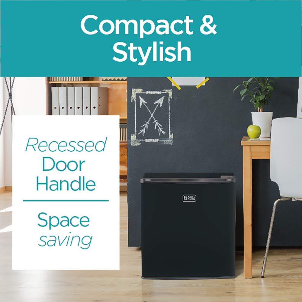 Compact Energy Star Single Door Mini Fridge with Freezer & Ultra-Light Corded Bagless Vacuum U43970