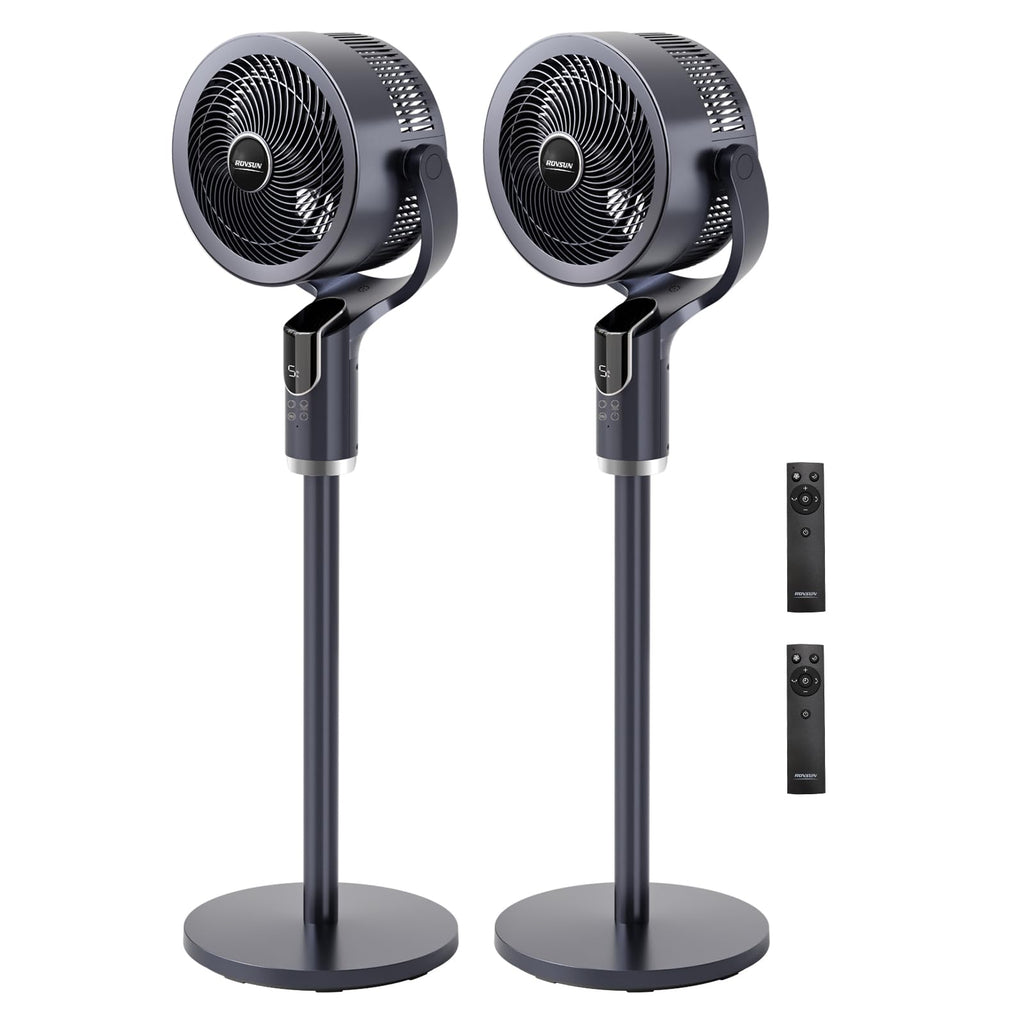 3-in-1 Pedestal Tabletop Fan with Remote Grey 2-Pack Z69754