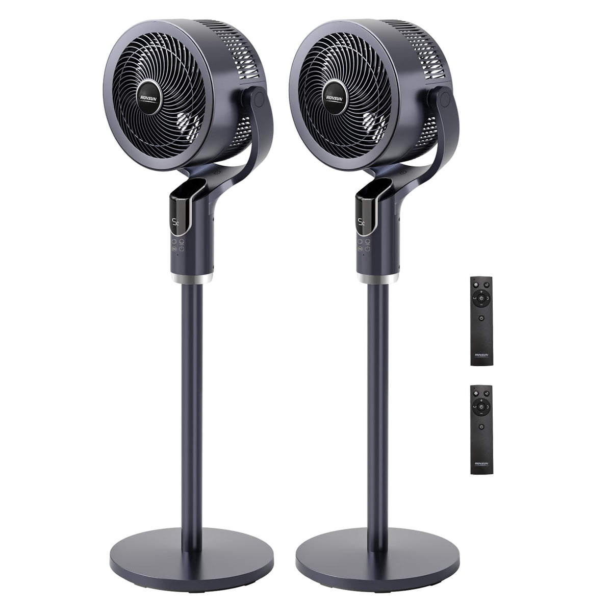 3-in-1 Pedestal Tabletop Fan with Remote Grey 2-Pack Z69754