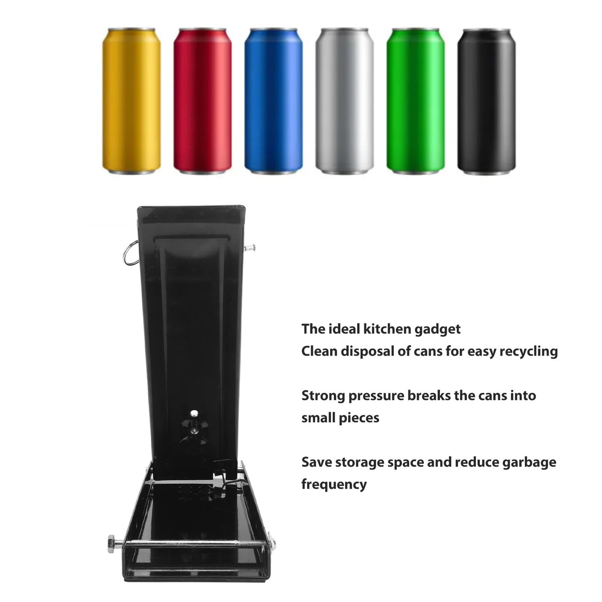 Foot Operated Can Crusher for 16oz Aluminum Cans Z2403
