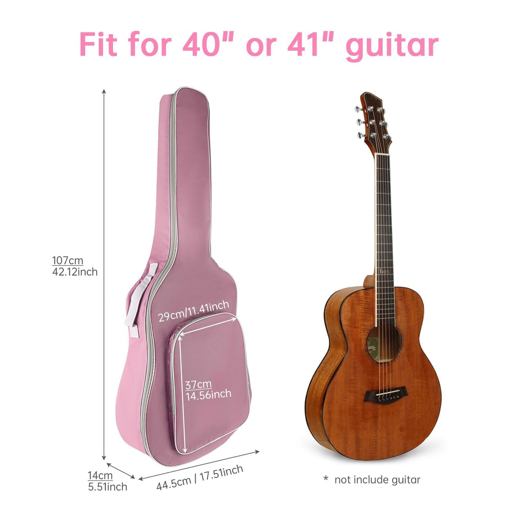 40/41 Inch Waterproof Oxford Padded Acoustic Guitar Bag G71144