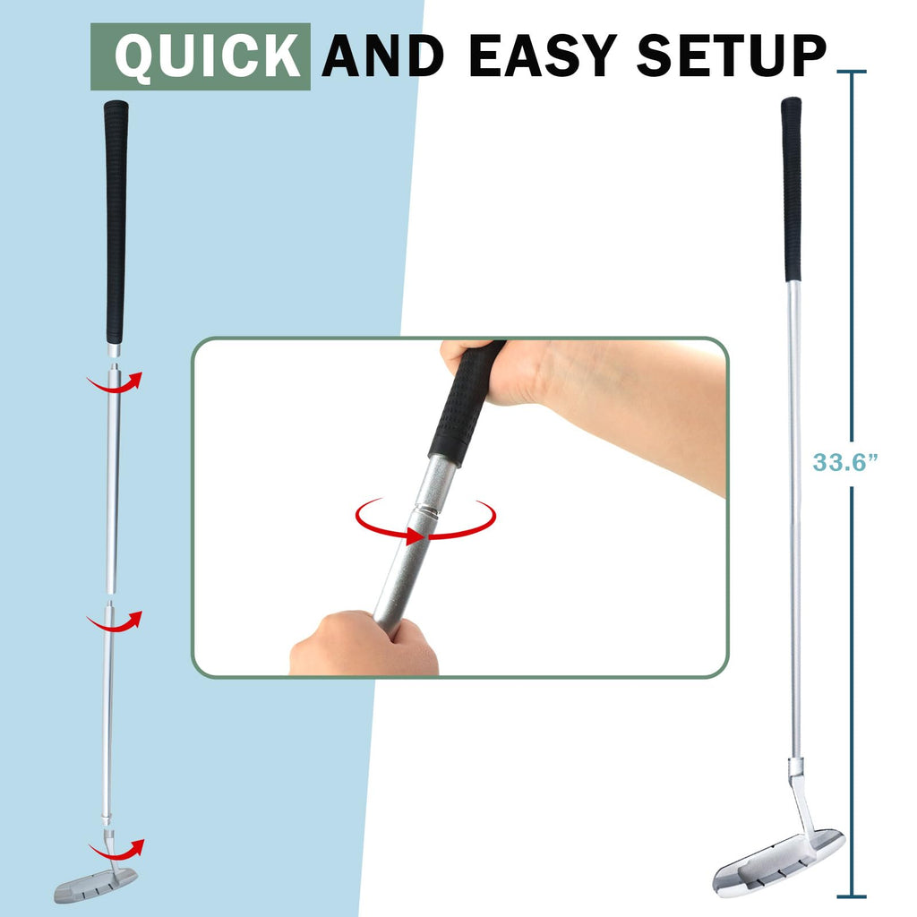 Two-Way Golf Putter with 2 Golf Balls E377026