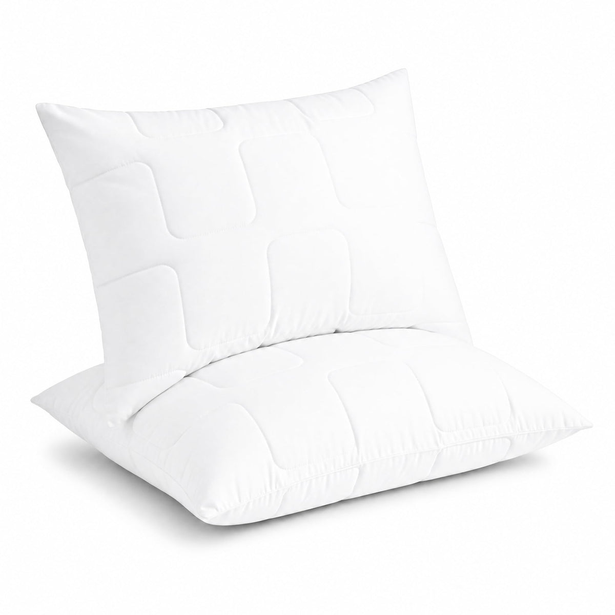 King Size White Cooling Down Alternative Pillows Set of 2 P797489
