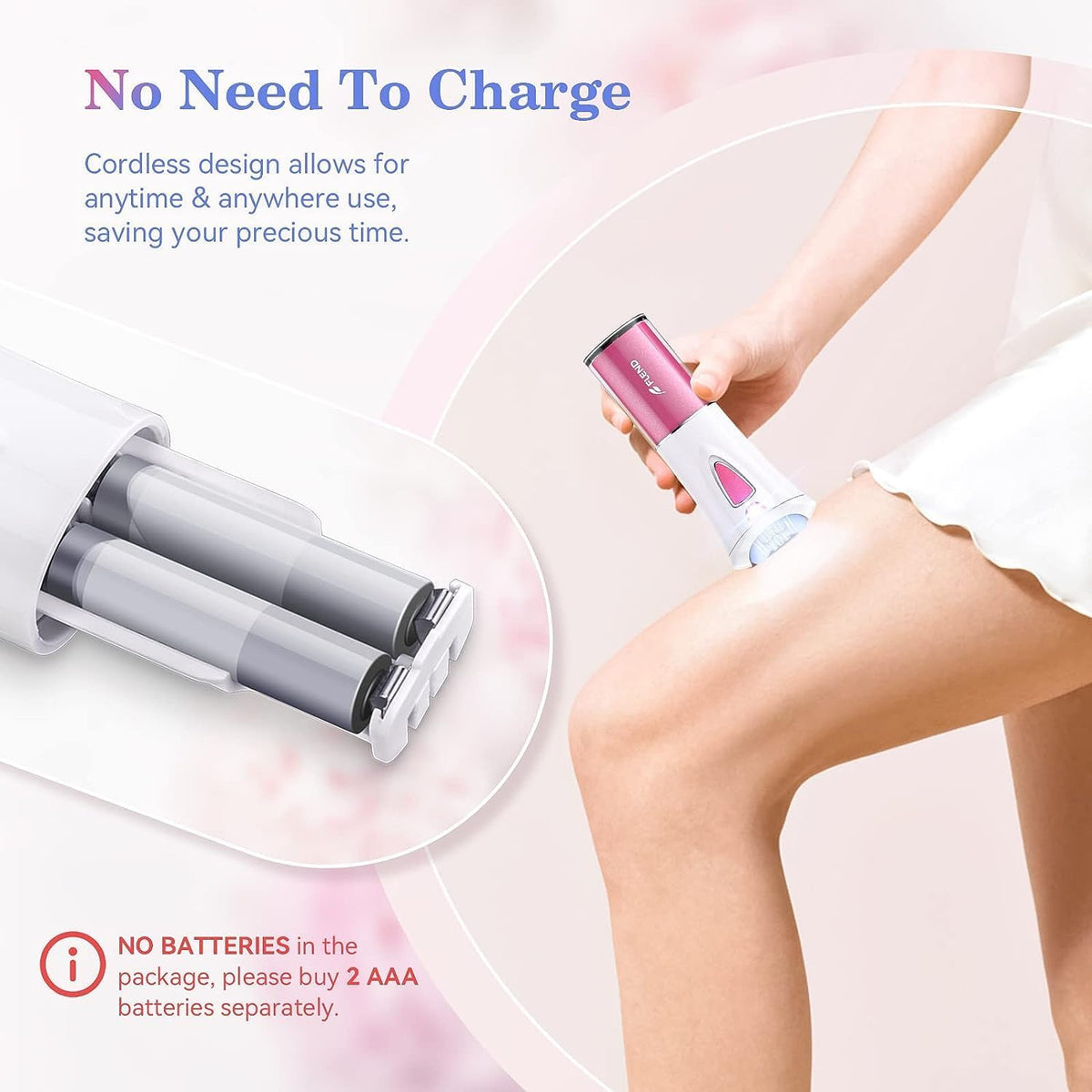 Portable Electric Lady Shaver with 9-Tweezers A87484