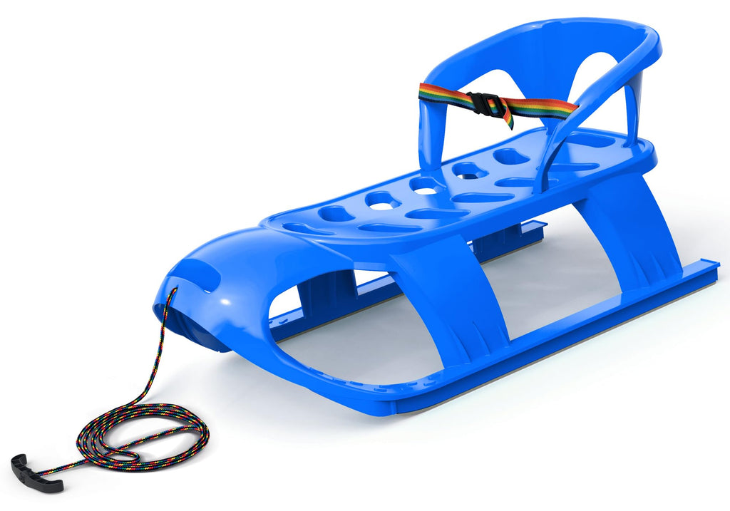 Snow Sled with Pull Rope, Backrest and Safety Belt K62437