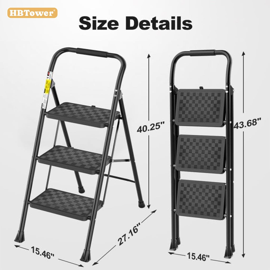 3 Step Foldable Step Stool U724218