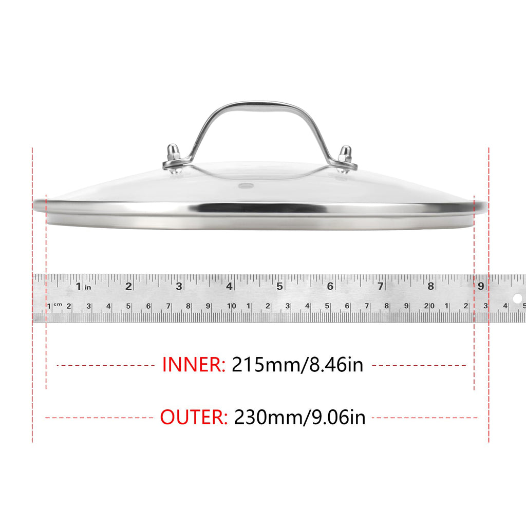 9" Universal Tempered Glass Lid R27867