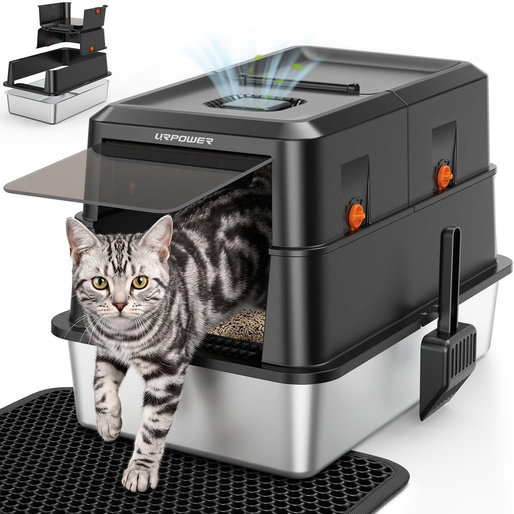 XL Stainless Steel Cat Litter Box B850122
