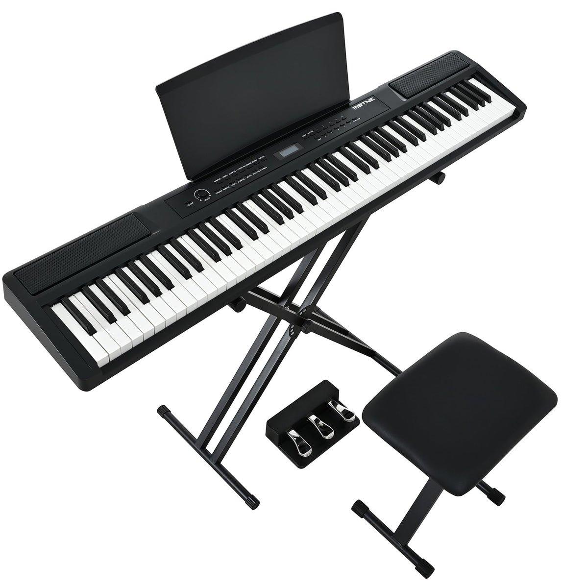 88 Key Weighted Digital Piano with Bench and 3 Pedal Unit B183181