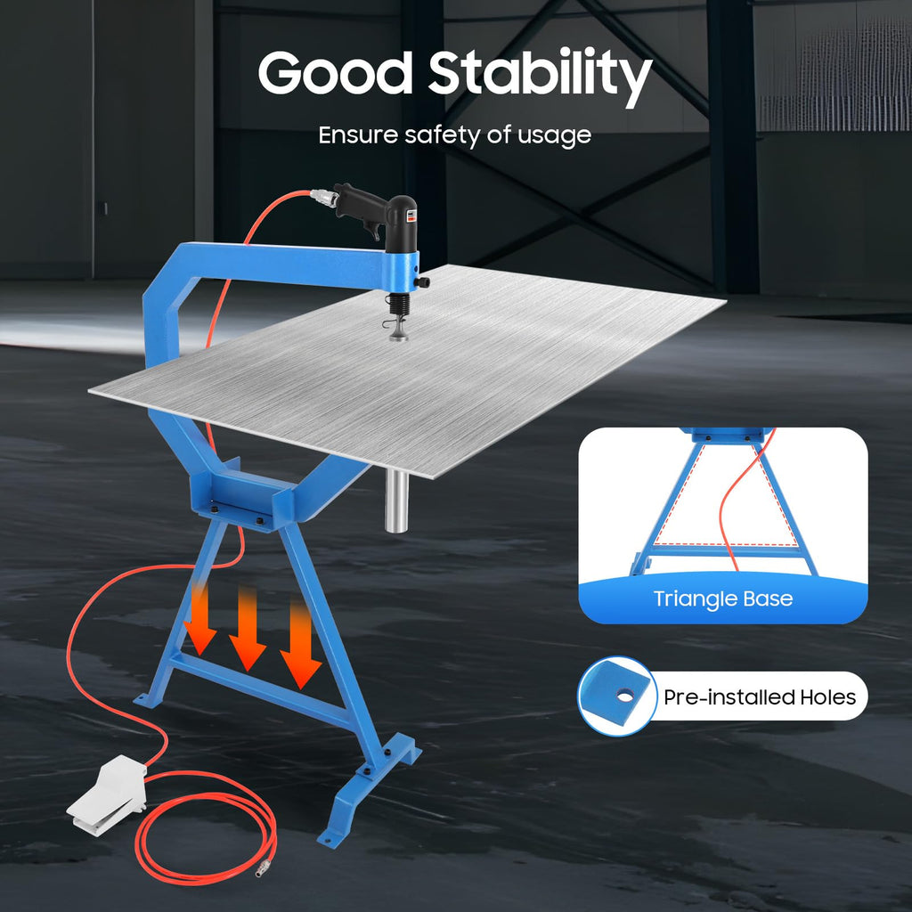 Pneumatic Planishing Hammer Metal Shrinker Stretcher Set Stainless Steel Sheet Metal Shaping Machine K4352