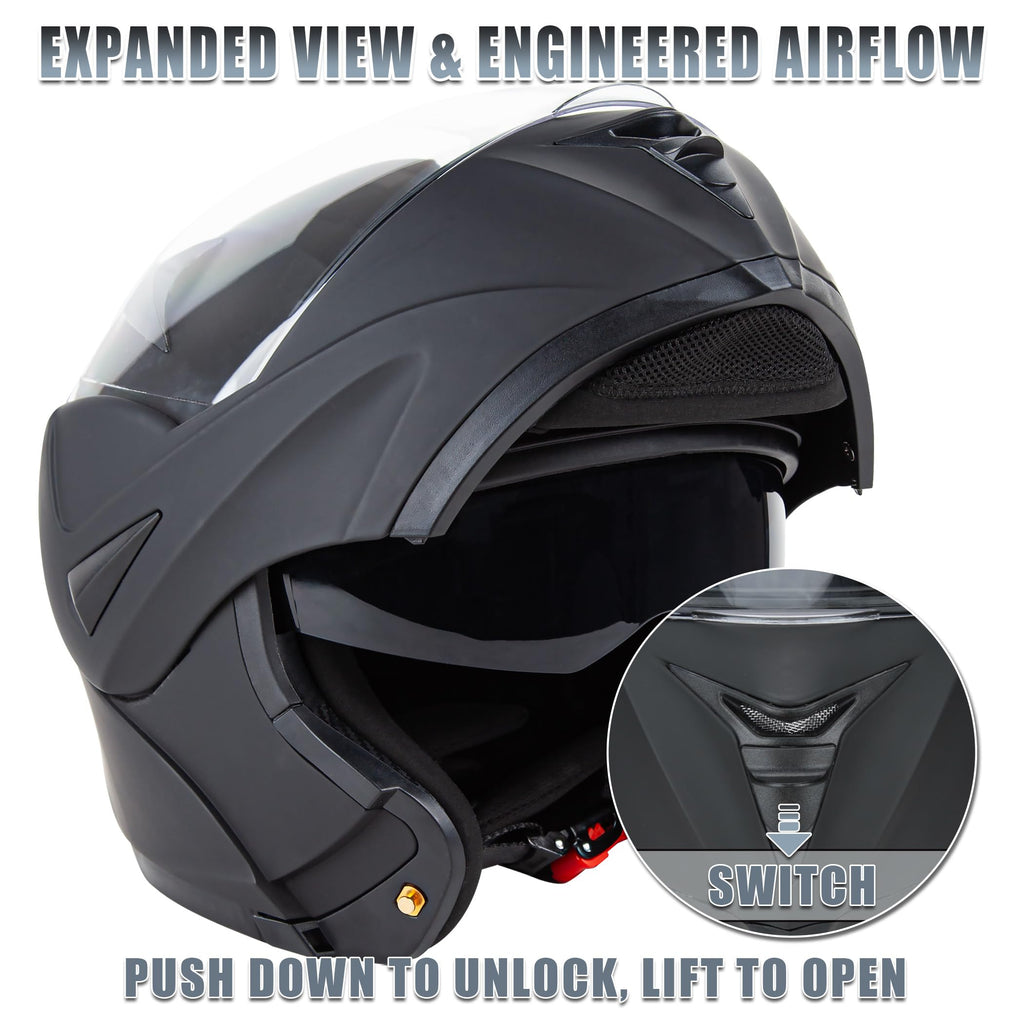 Small DOT Approved Flip Up Full Helmet P872