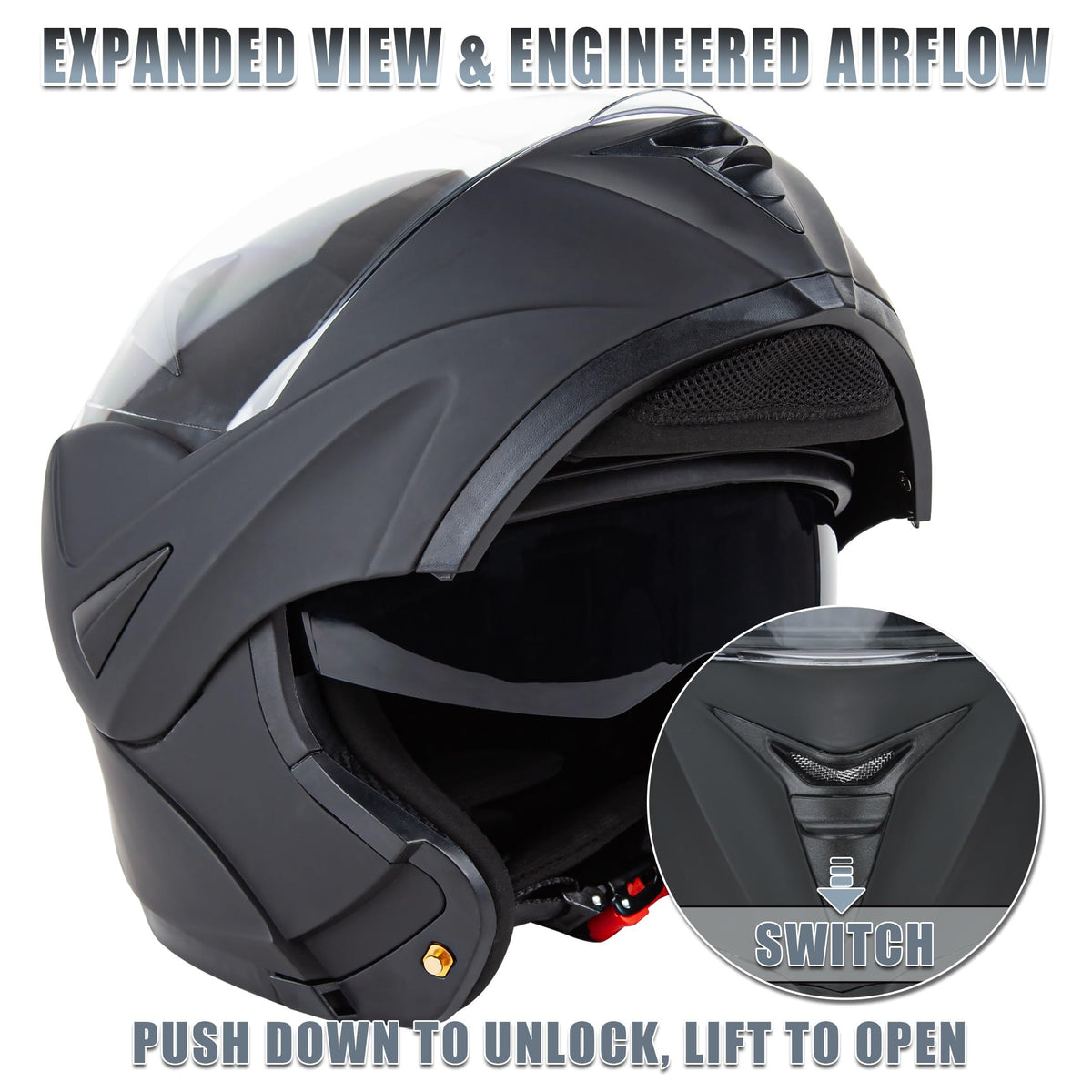 Small DOT Approved Flip Up Full Helmet P872