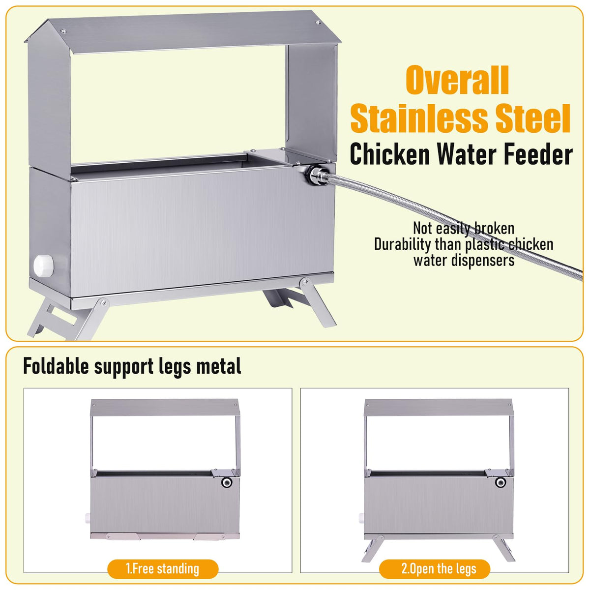 Stainless Steel Automatic Chicken Waterer A995289
