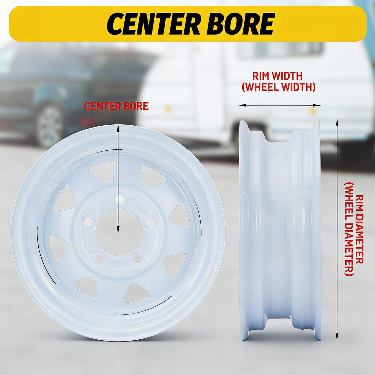4.80-8 Trailer Tire 4 Lug 2 Pack A56465