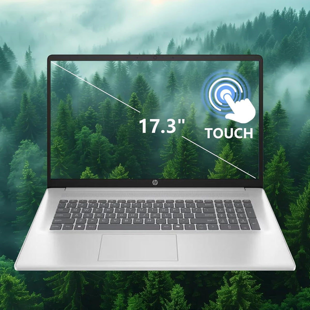 17.3" Touch Screen Laptop, 64GB RAM, 1TB SSD, AMD Ryzen 5, Windows 11 Pro, Silver R660037