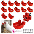12-Pack Automatic Chicken Water Nipples with Cups N285