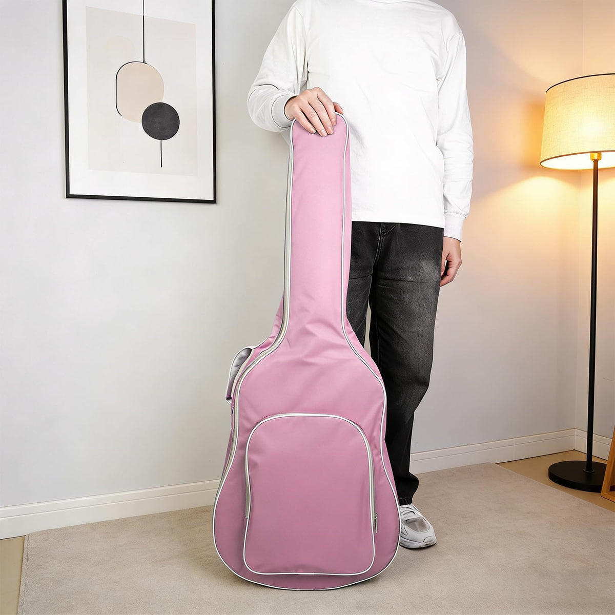 40/41 Inch Waterproof Oxford Padded Acoustic Guitar Bag G71144