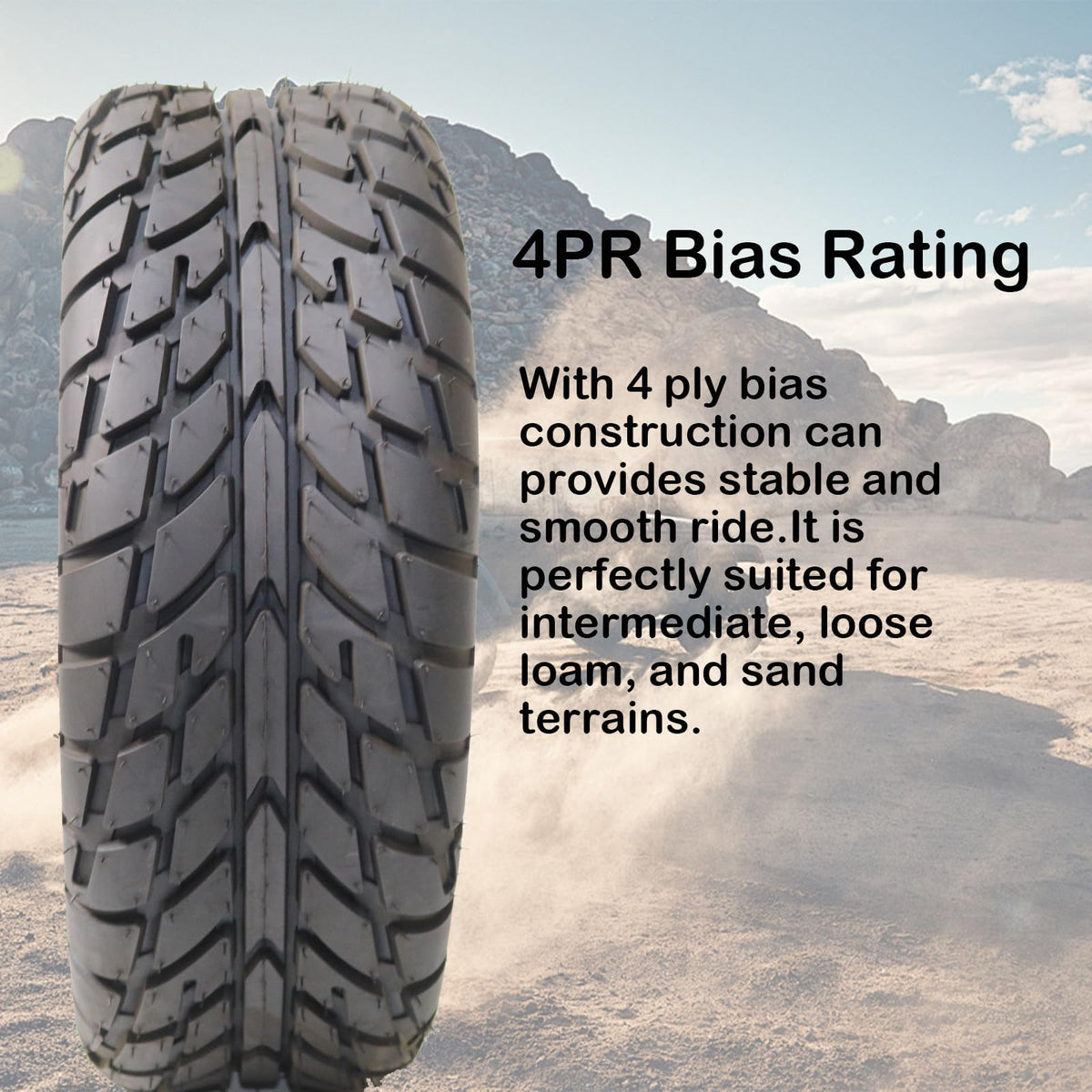 2 Pack 19X7-8 Tubeless All Terrain ATV Tires P636