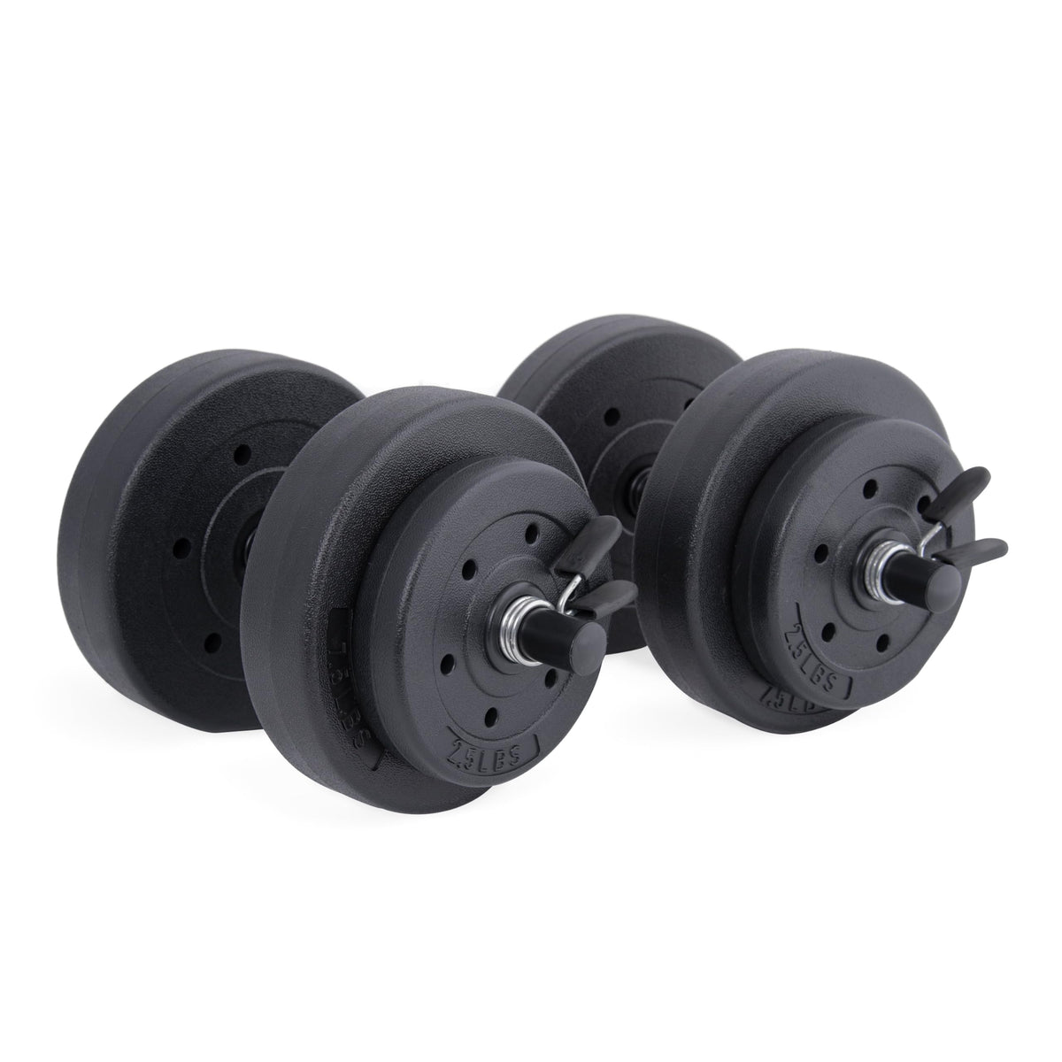 40 LBS Adjustable Vinyl Dumbbell Set T29023