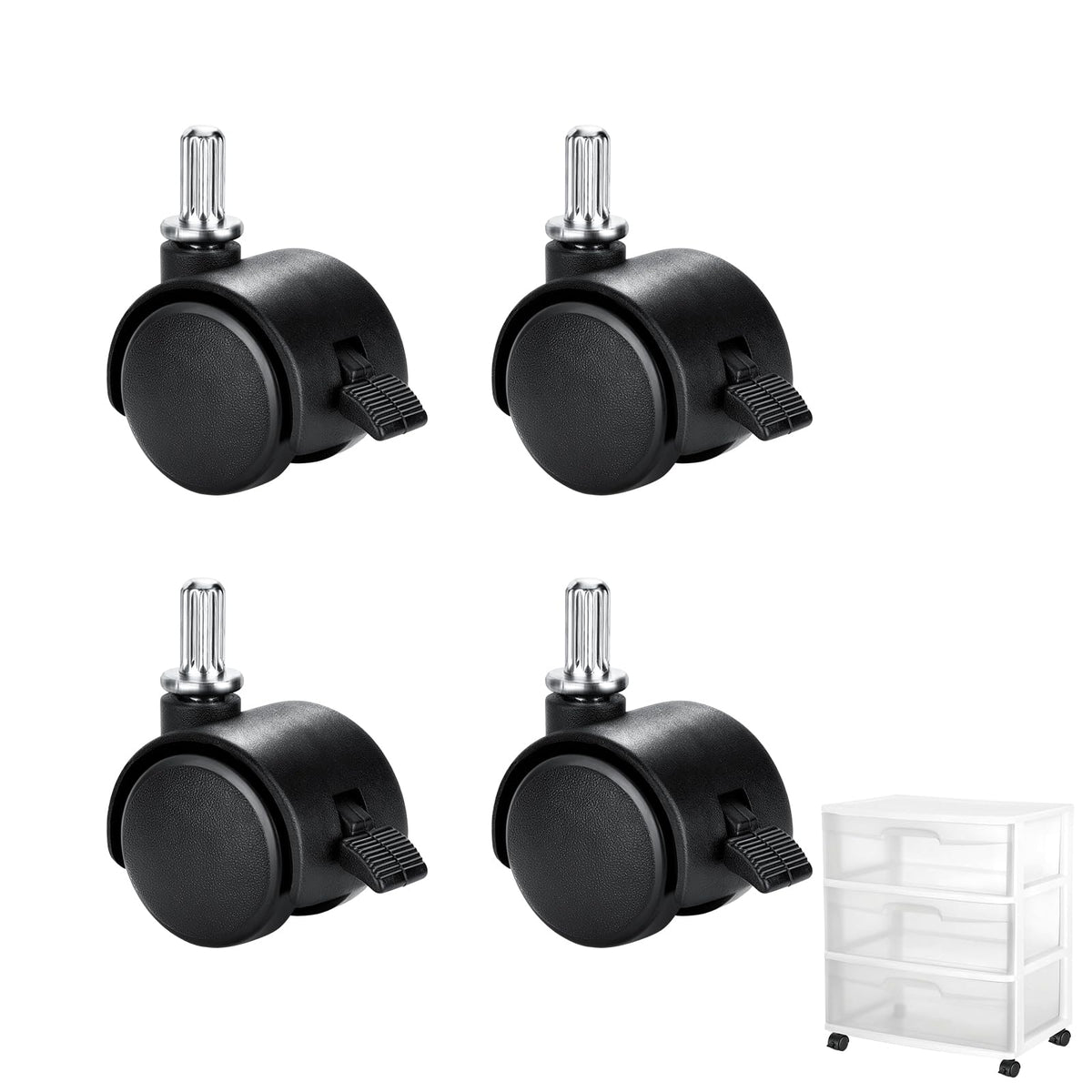 Locking Caster Wheel 4 PCS P742