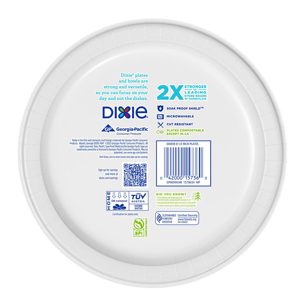 8.5 Inch 90 Count Disposable Paper Plates C95768