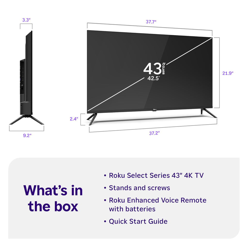 43-Inch 4K HDR LED Smart TV E281
