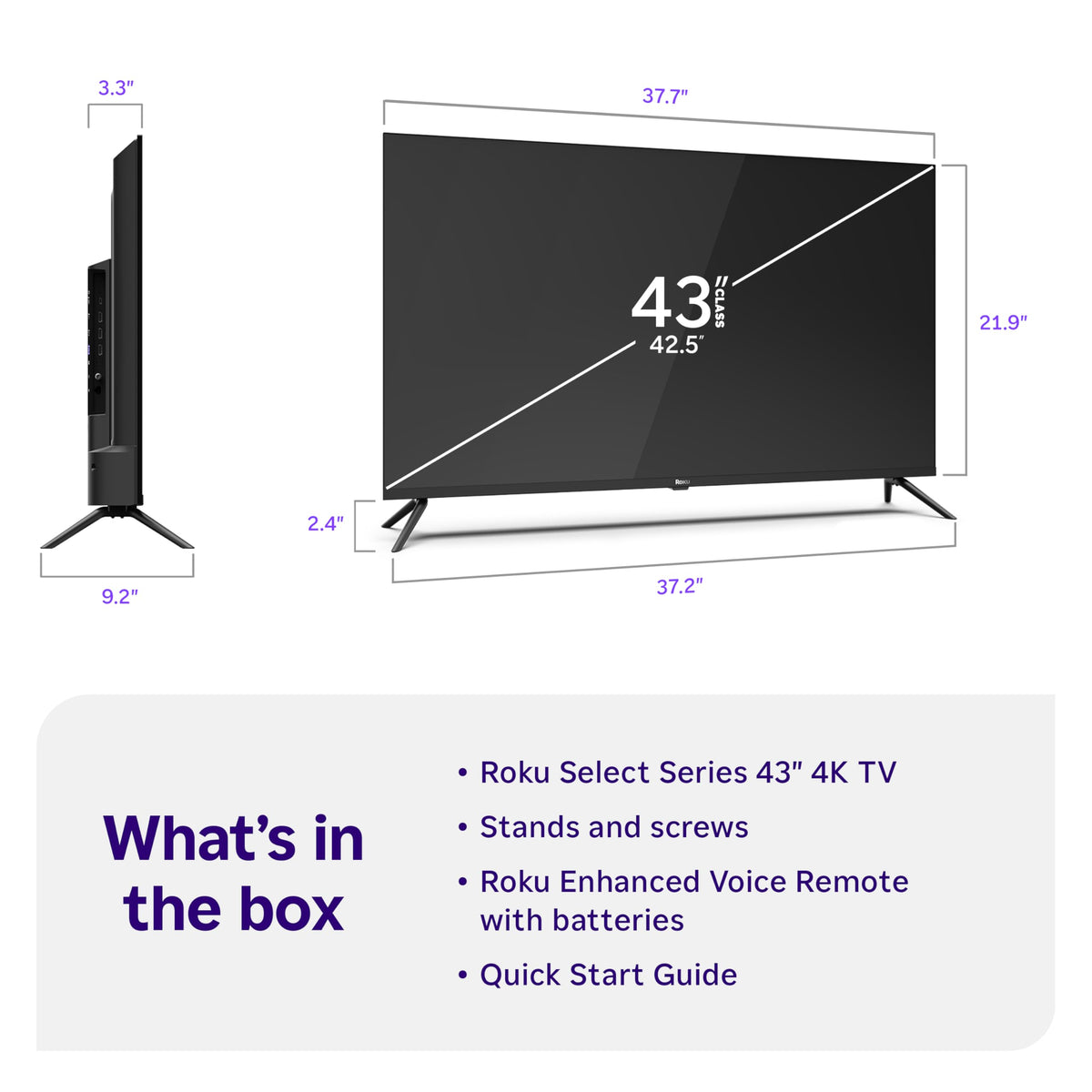 43-Inch 4K HDR LED Smart TV E281