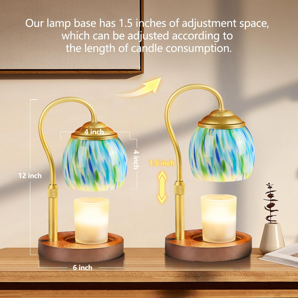 Blue Glass Candle Warmer Lamp G53457