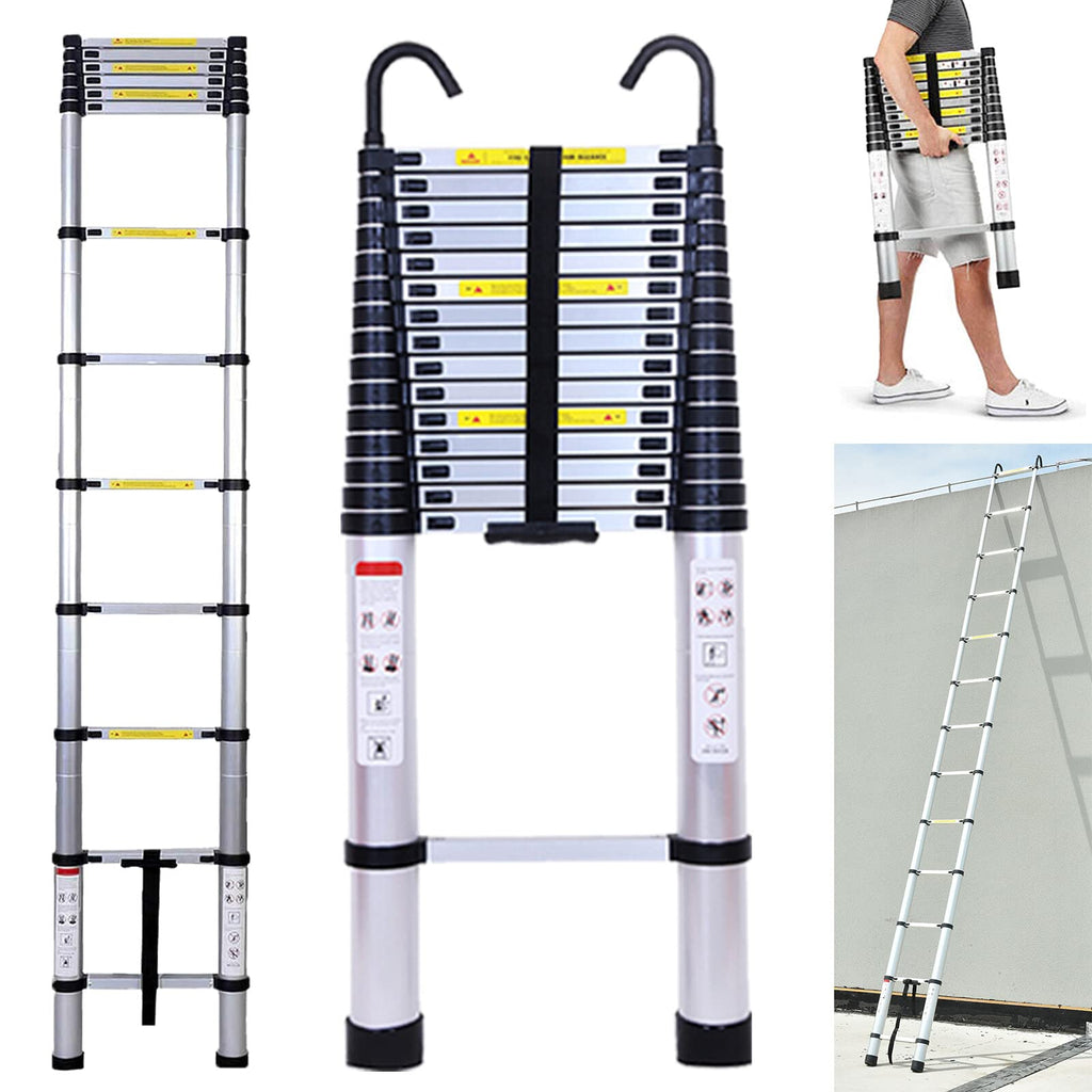 20.5FT Aluminum Telescoping Ladder 330lb K178