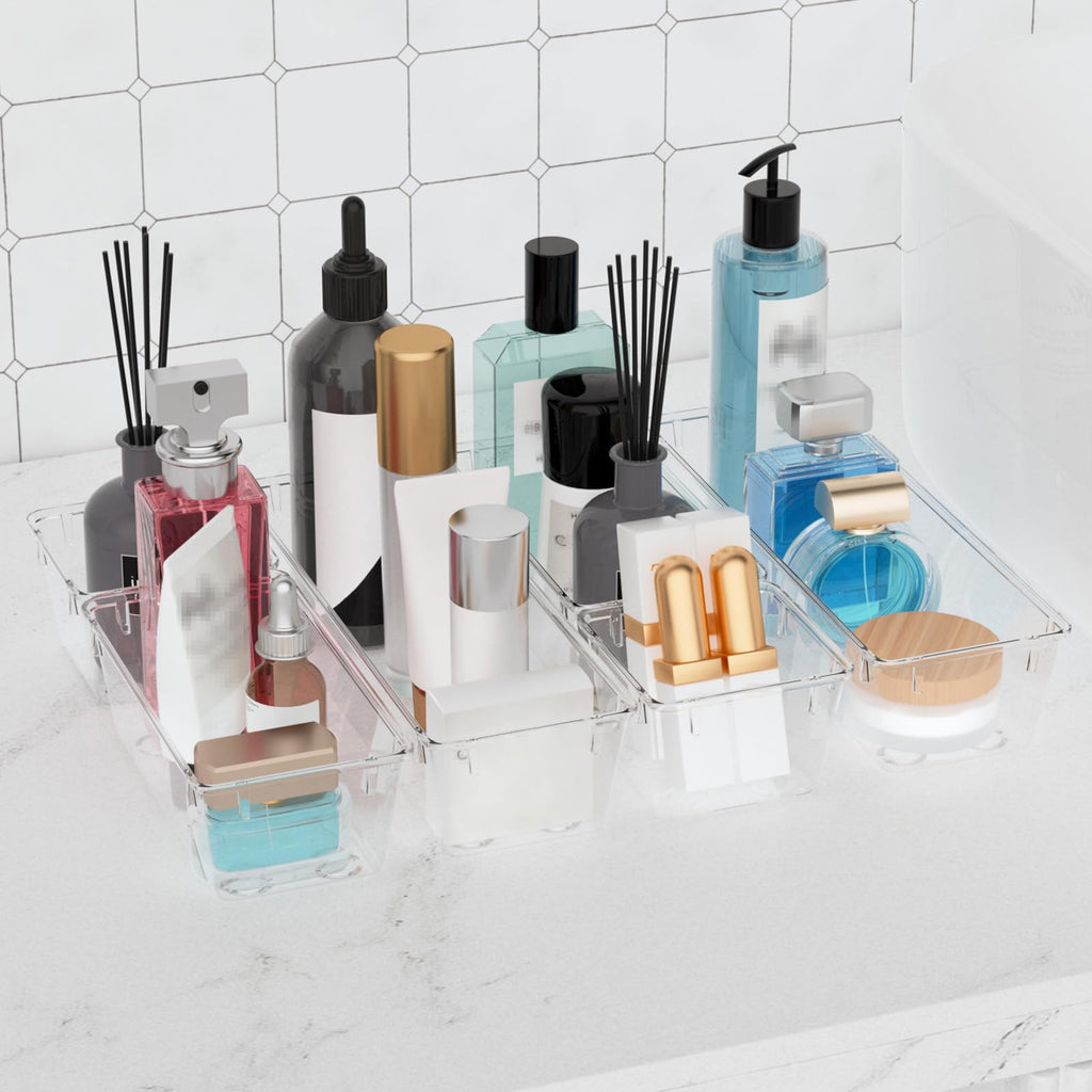 12 Pack Clear Drawer Organizer Set F481594