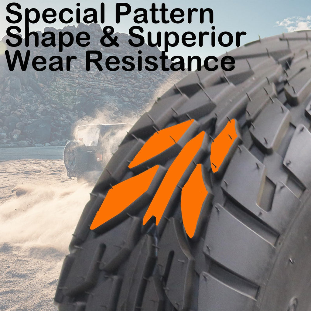 2 Pack 19X7-8 Tubeless All Terrain ATV Tires P636