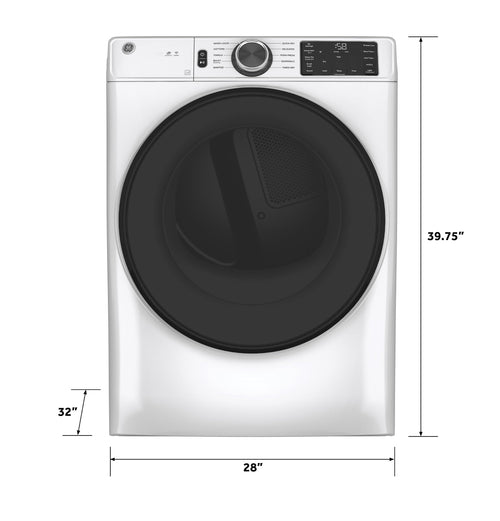 28" Front Load Electric Dryer with 7.8 cu. ft. Capacity White K185768